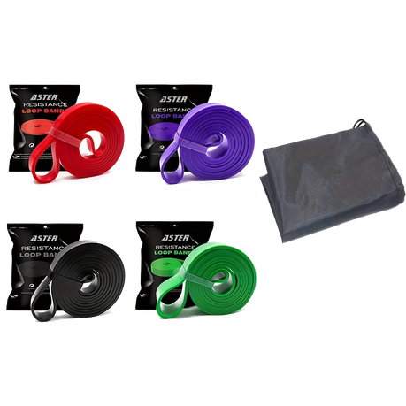 Aster - Resistance Excercise Bands for Fitness Training - Set of 4 Image