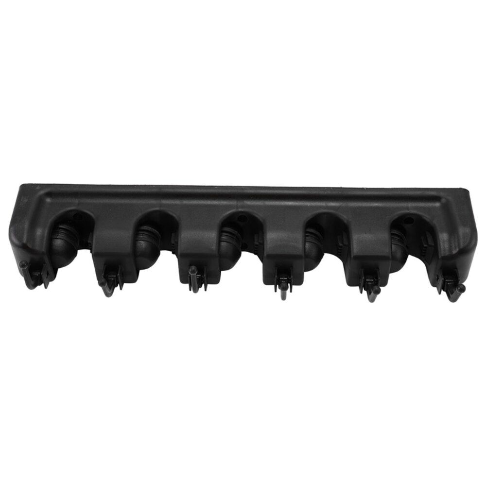 Broom/Mop and Tool Hanging Organiser - Black