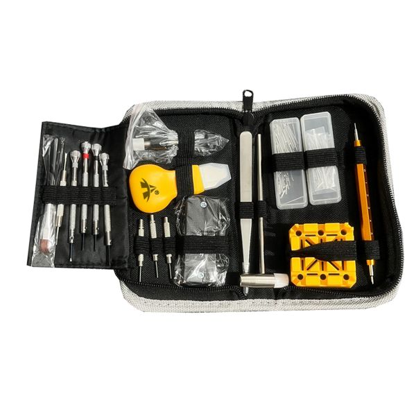ALANES 255 in 1 Watch Repairing Parts Tools Screwdriver Set with Carry Case