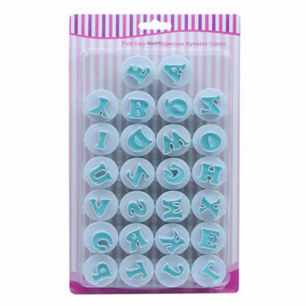 26 Pieces Capital Alphabet Biscuit Mould