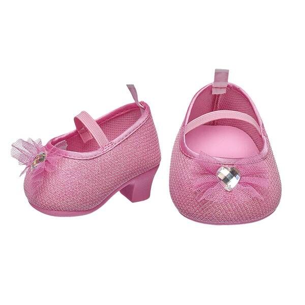 Build-A-Bear Pink Sparkle Heels