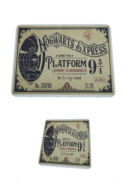 Hogwarts Express Ticket - Mouse Pad And Coaster Set
