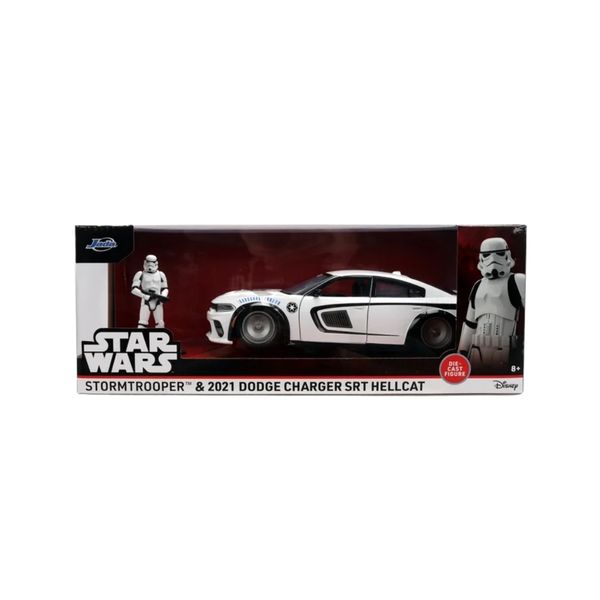 Jada - Star Wars Stormtrooper with 2021 Dodge Charger SRT - 1:24 Scale
