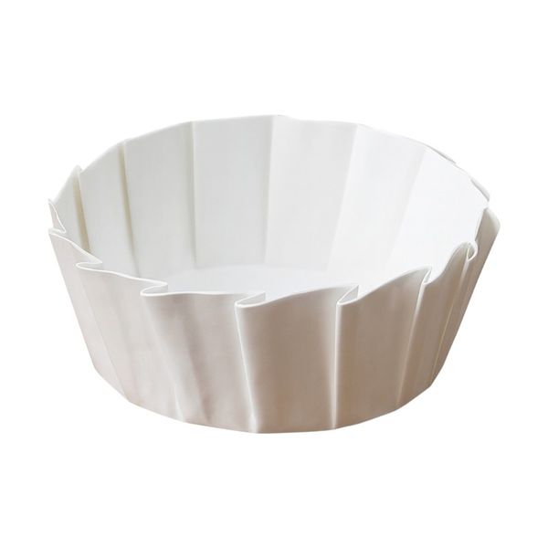 50-Pieces 8-Inch Round Non-Stick Baking Paper Cups - White