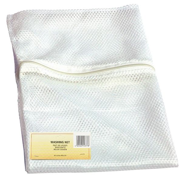 Washing Bag - Bathroom Accessories - White - Zip - 40 cm x 50 cm - 4 Pack