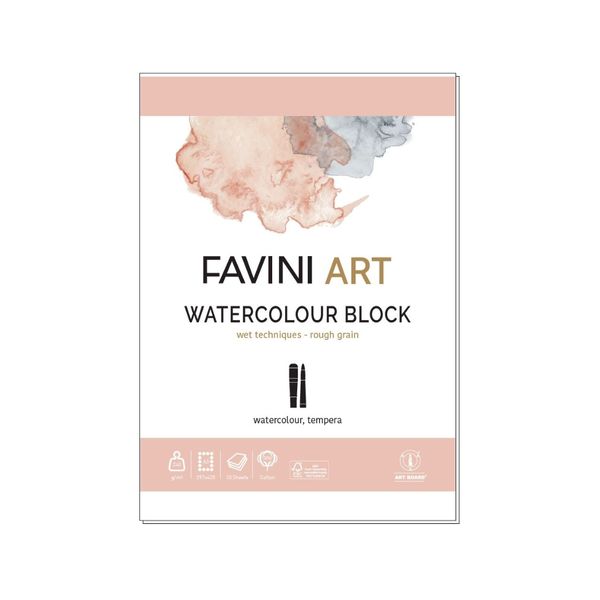 Favini W/C 20% Block 240gsm A3 10sht