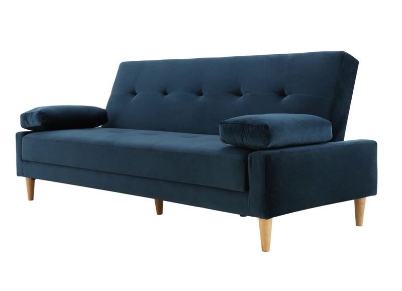 George &amp; Mason - Velvet 3-Seater Sleeper Couch