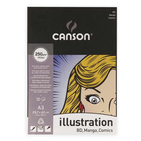 Canson Illustration Manga Pad 12S A3 250G