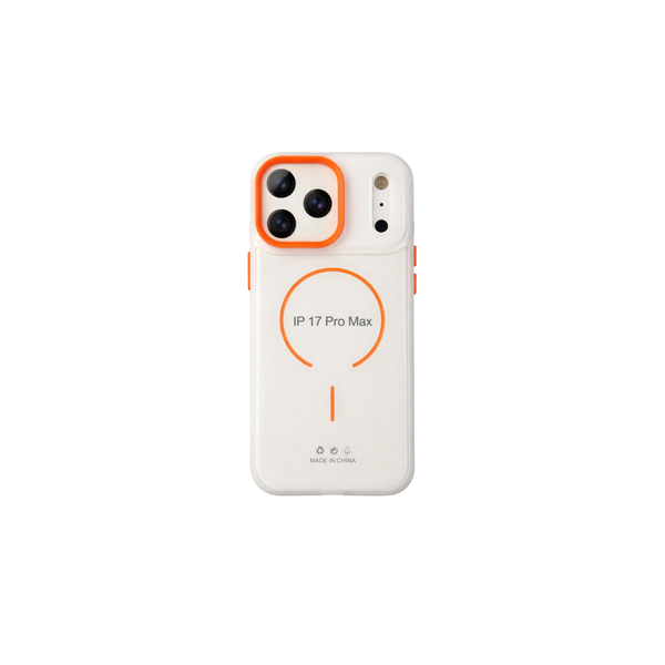 Frosted Cream &amp; Orange Trim image