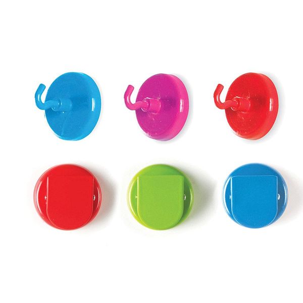 Learning Resources Super Strong Magnets, Hooks &amp; Clips: Set of 6