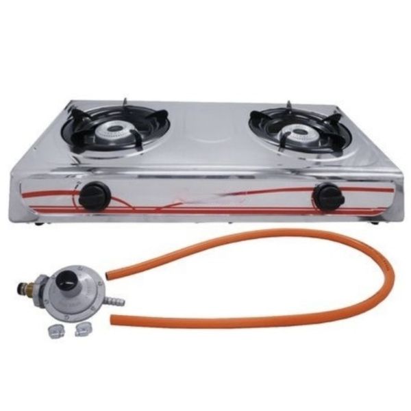 2 Burner Stainless Steel Gas Stove
