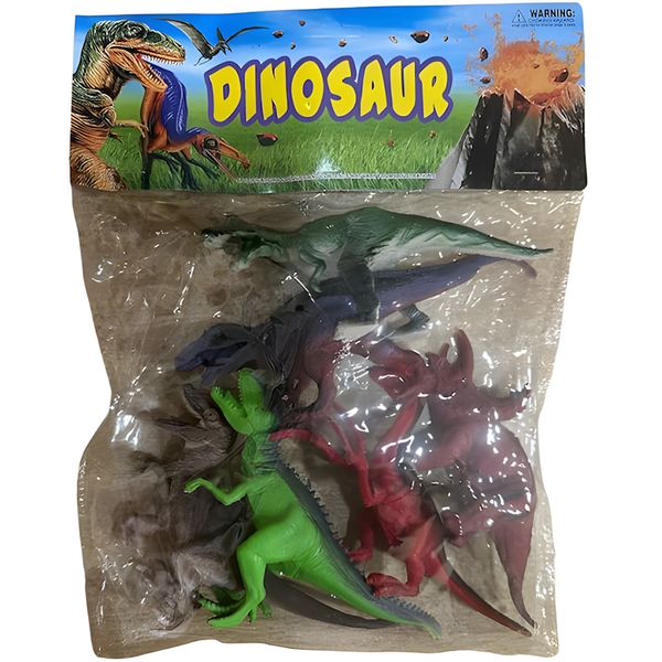 Quality Mixed Realistic Imaginative Play Dinosaurs Toys Pack - 6 Pieces