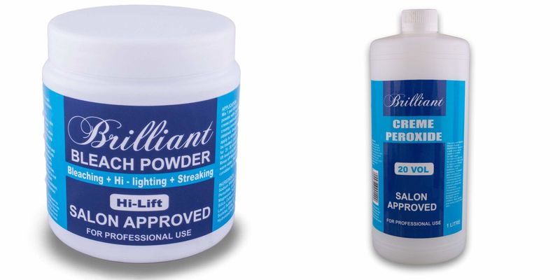 Hair Bleach Combo/Highlight Kit Blonde 500g Bleach &amp; 1L Developer &amp; Gloves