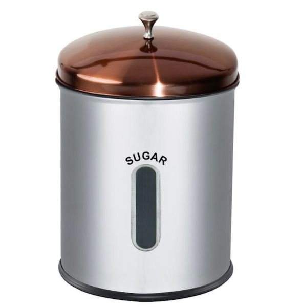Rocco Homeware - 5 Litre Storage Canister- Rose Gold - Sugar
