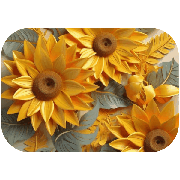 3D Flowers Printed Mouse Pad
