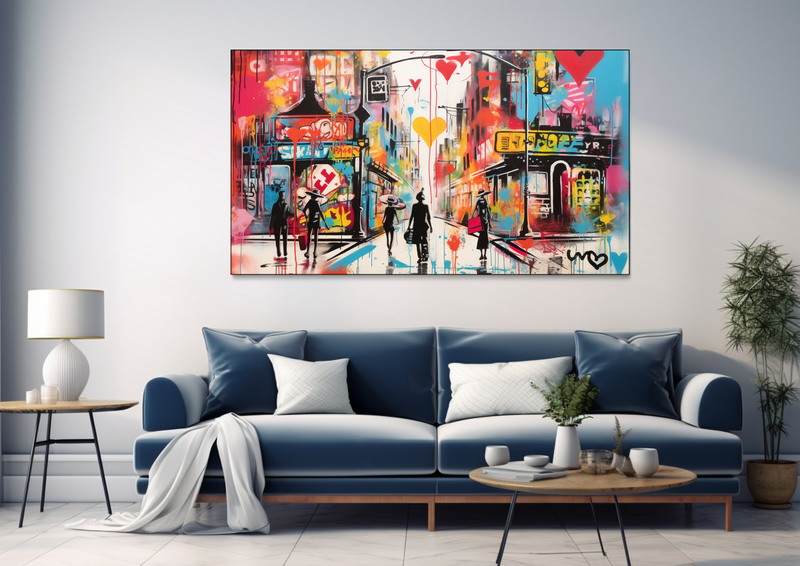 Canvas Wall Art - Street Dreams Abstract - BK0303