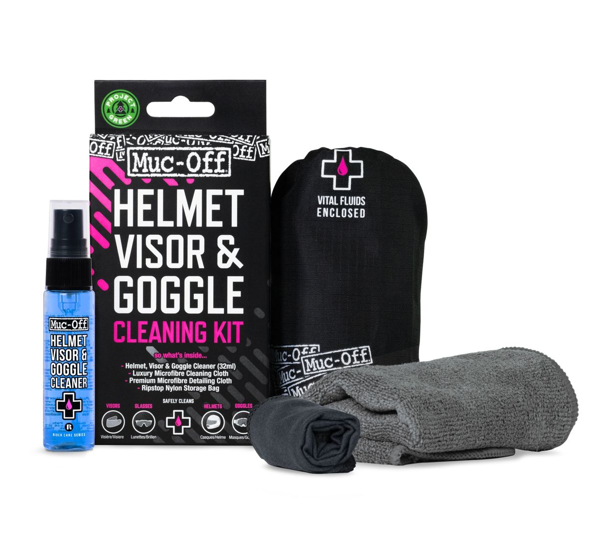 Muc-Off Helmet Visor & Goggle Cleaning Kit
