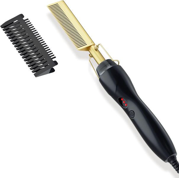 Electric Hair Hot Comb-Ceramic Beard Straightener