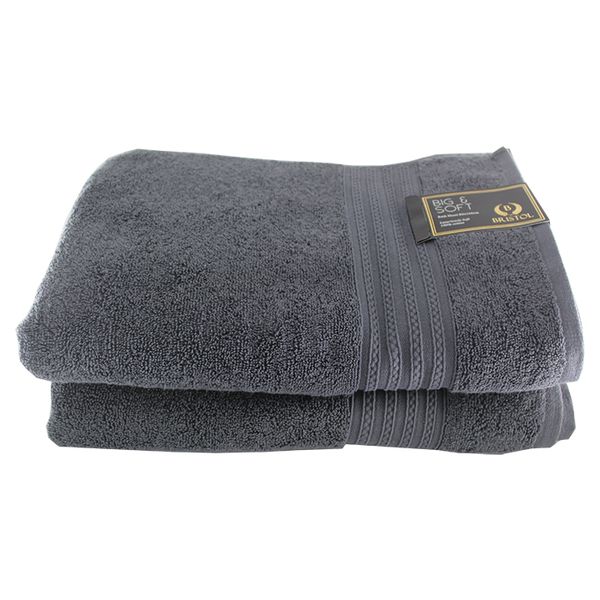 Luxury 600gsm Towels (100% Cotton) - Big, Soft &amp; Ultra-Absorbent- Pack of 2