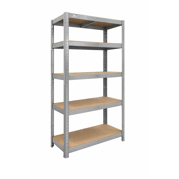 Anchor 5-Tier Shelving 180x90x30cm 200kg | Heavy Duty Boltless | Grey
