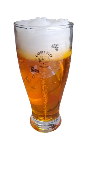 Brew Beer &amp; Glow Candle, Gel/Soy candle, Vanilla scented