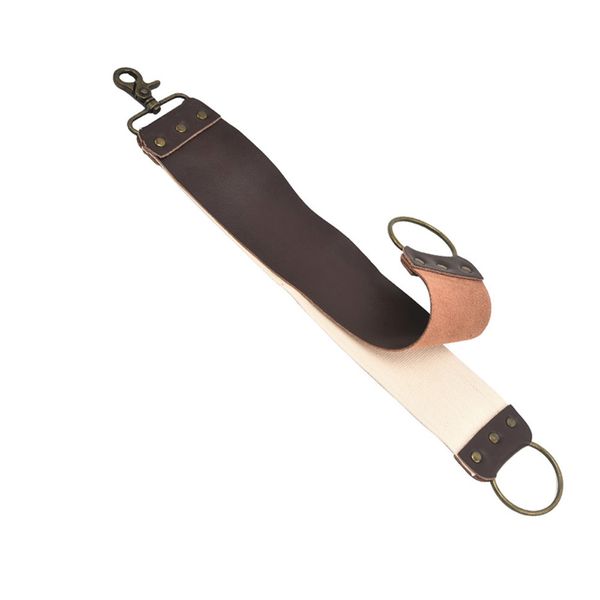 Double-layer Leather Barber Straight Razor Strap Sharpener Shaving Belt