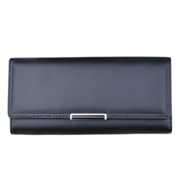 Simple Three Fold Clutch Wallet - Classic Black