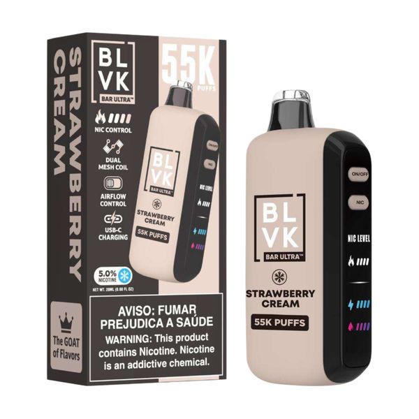 BLVK Ultra 55k Disposable Vape - Strawberry Cream