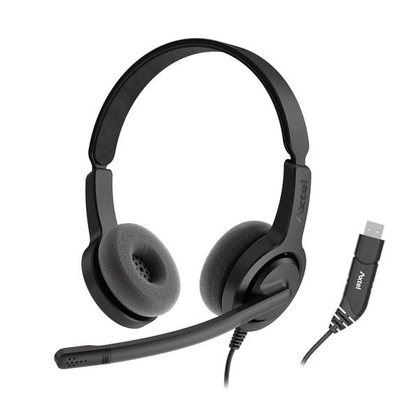 Axtel VOICE 28 USB Headset – DUO. Call Center or Professional Headset