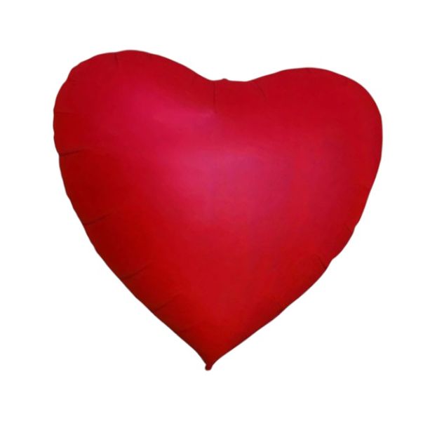 Giant 60 Inch Heart Shaped Foil Balloon - Red