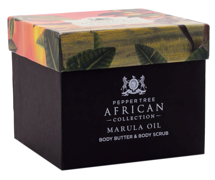 Pepper Tree African Marula Body Butter &amp; Body Scrub Gift Set