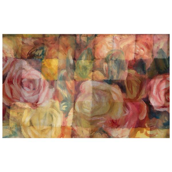 Flowers On Wooden Blocks