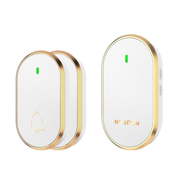 NOSDON Wireless Doorbell Intelligent Waterproof Doorbell Dingdong Pager