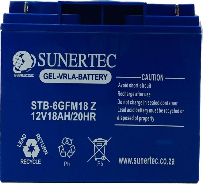 STB-6GFM18 Z 12V 18AH Gel Battery Sunertec