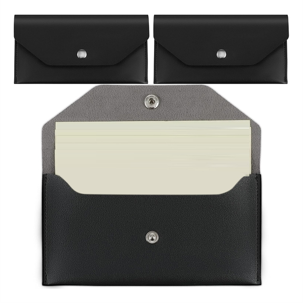 3 Pcs Cash Envelopes Waterproof Money Envelopes Black