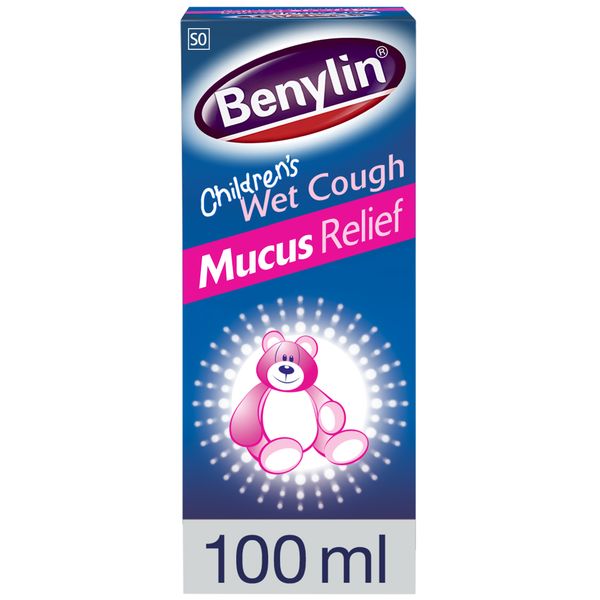 Benylin Children's Wet Cough Syrup Mucus Relief Ages 2 To 12 100Ml
