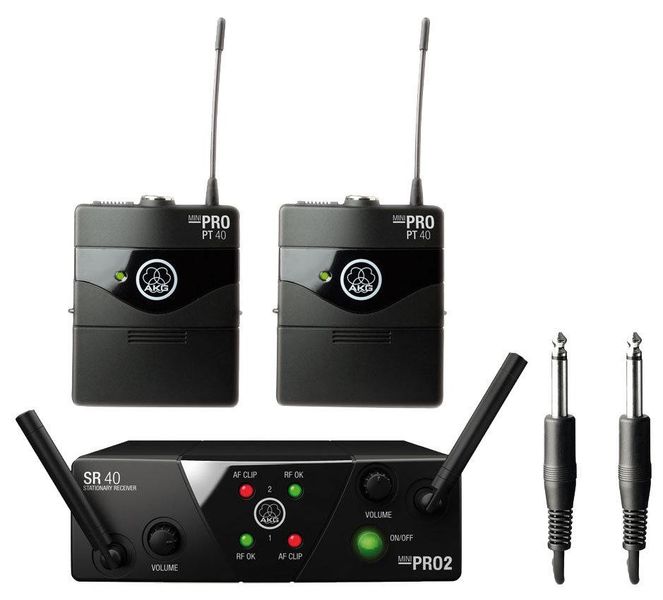 AKG WMS40 MINI - 2 Instrument - Wireless Bodypack Set (Dual)