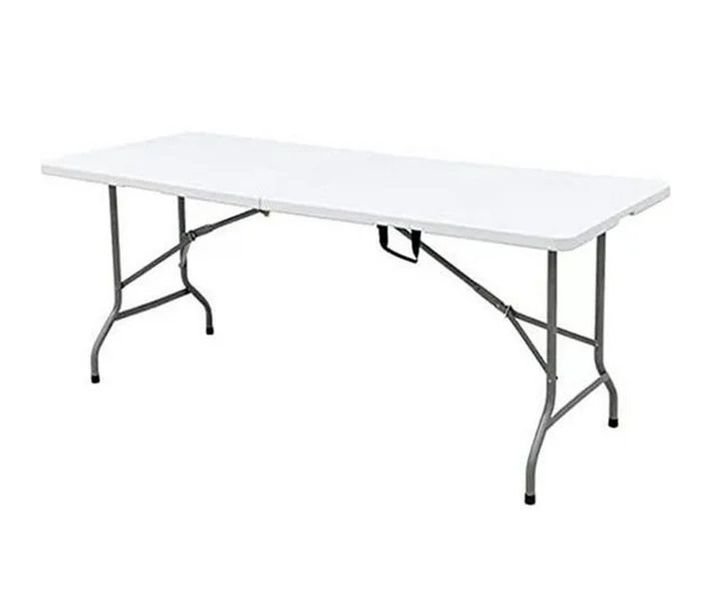 ZYS - 1.8M Folding Trestle Table 180X74X74 CM - White