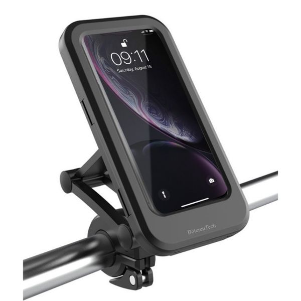 BotereuTech Motorcycle Phone Holder Adjustable Arm Mount Black