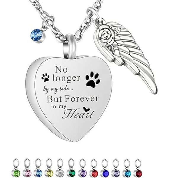 Memorial Safe Keeping Pendant - Heart Pendant - Stainless Steel