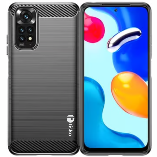 Tisko TPU Flexible Carbon Fiber Design Cover Compatible with Redmi Note 11
