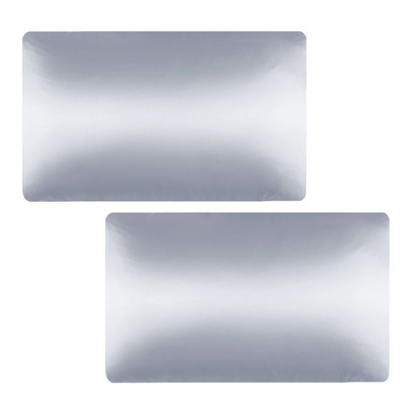 Decor Satin Silk Memory Elastic Band Pillowcase Covers Set of 2 - 71cm