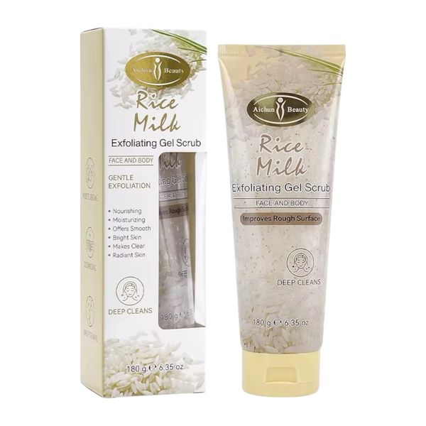 Aichun Beauty Rice &amp; Milk Face&amp;Body Exfoliating Gel Scrub 180g