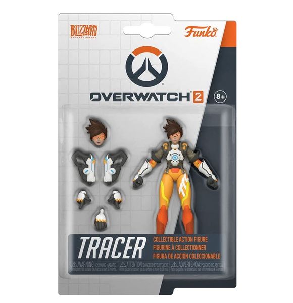 Overwatch 2: 4-Inch Collectible Action Figure - Tracer