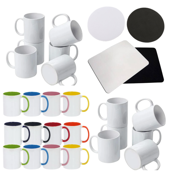 Blank Sublimation Starter Kit for Beginners - 44 Piece