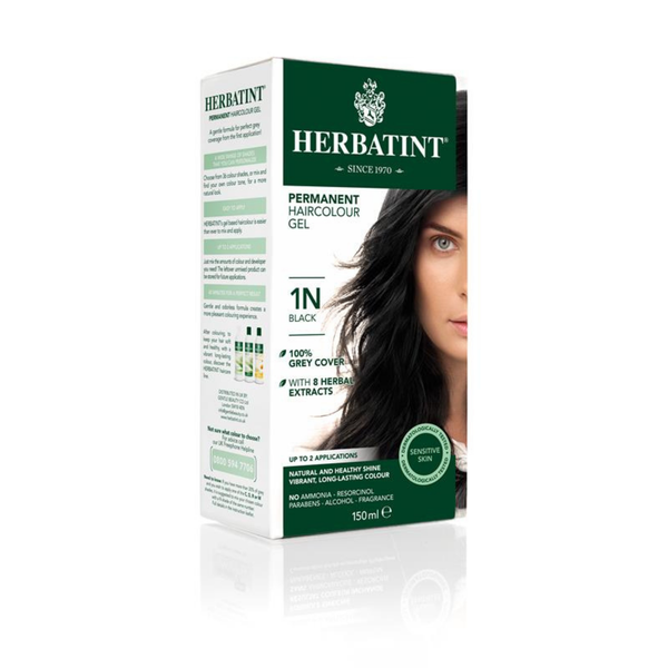 Herbatint Hair Colour - 1N Black x 6
