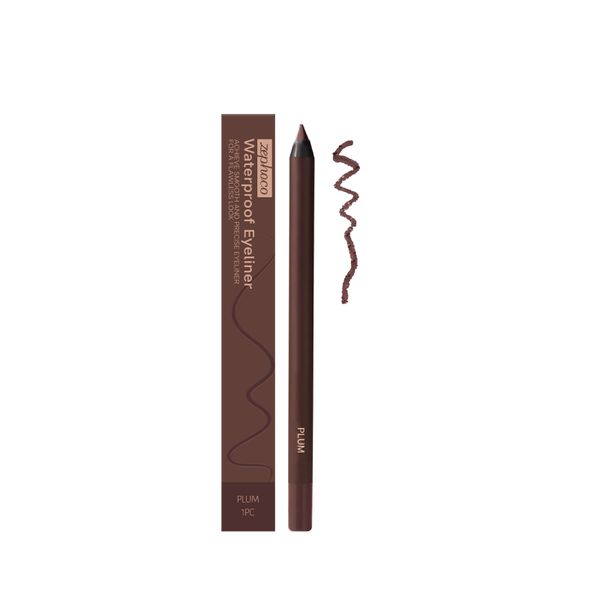 Waterproof 24H Plum Eyeliner Pencil Smooth Glide Smudge
