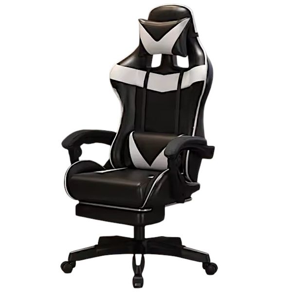 Ergonomic Gaming Chair Leather with Footrest, Computer Office Chair