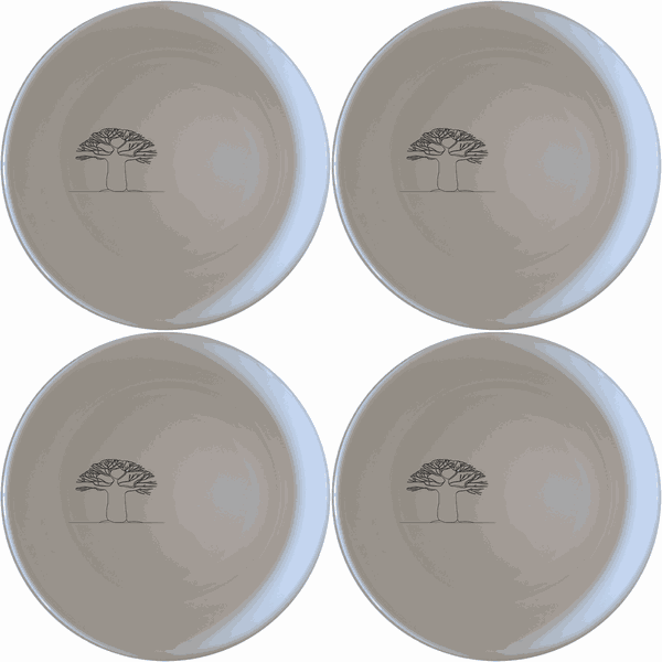 Baobab Tree Silhouette Sunset Bowl Set of 4 - Range 4