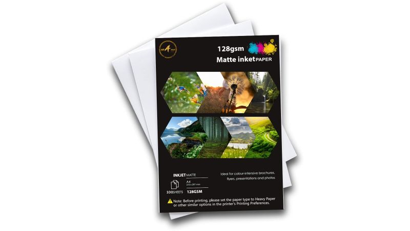 MR A TECH Pro Inkjet Matte Paper 128 GSM A4 (100 Paper-sheets) for Calendar